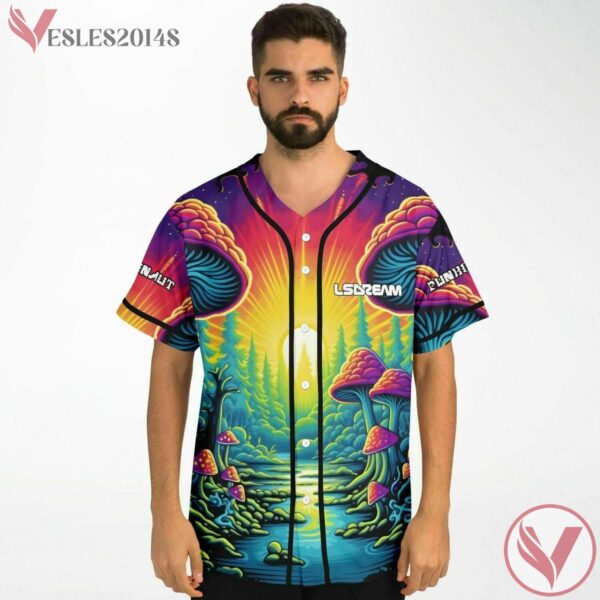 Psilocybin Mushroom Skeleton Custom Baseball Jersey - Vesles2014s 2