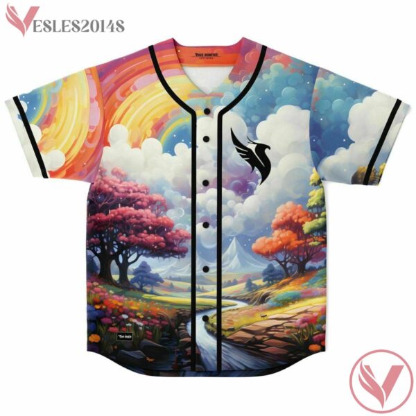 Psychedelic Dreamscape Jennifer custom Baseball Jersey - Vesles2014s