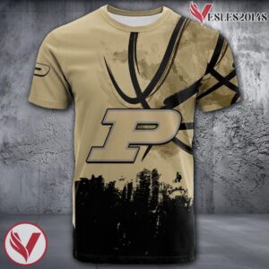 Purdue Boilermakers Basketball Grunge Pattern Unique Personalized T Shirts - Vesles2014S