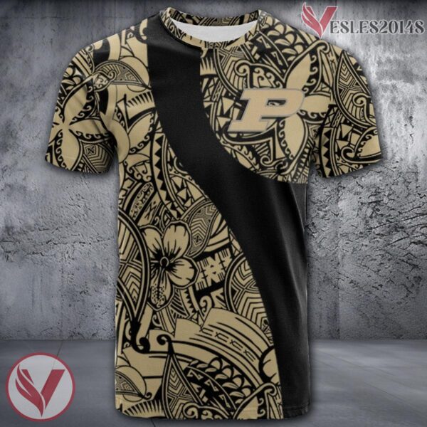 Purdue Boilermakers NCAA Polynesian Pattern Shirt, Unique Gifts For Fans - Vesles2014s