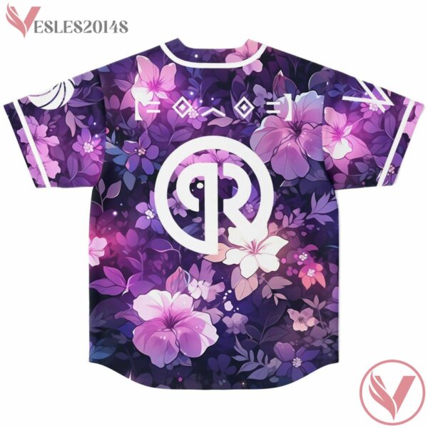 Purple Floral Rachel Baseball Jersey - Vesles2014s 1