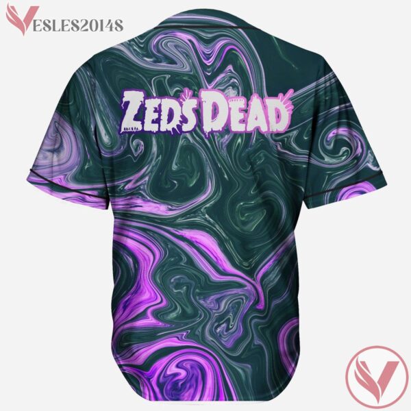 Purple Oil Slick Zeds Dead Baseball Jersey For EDM Festivals - Vesles2014s 1