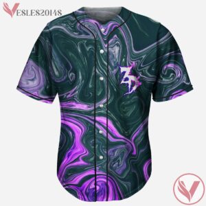 Purple Oil Slick Zeds Dead Baseball Jersey For EDM Festivals - Vesles2014s