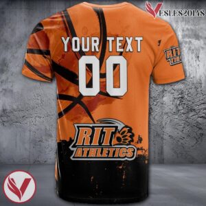 RIT Tigers Basketball Grunge Pattern Unique Personalized T Shirts - Vesles2014S 1