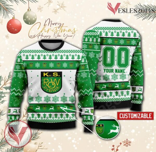 ROW Rybnik Custom Ugly Christmas Sweater, Unique Gift For Fans - Vesles2014s