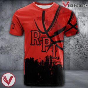 RPI Engineers Basketball Grunge Pattern Unique Personalized T Shirts - Vesles2014S