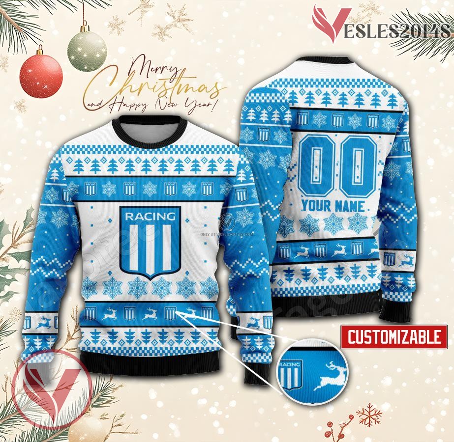 Racing Club Custom Ugly Christmas Sweater, Unique Gift For Fans - Vesles2014s