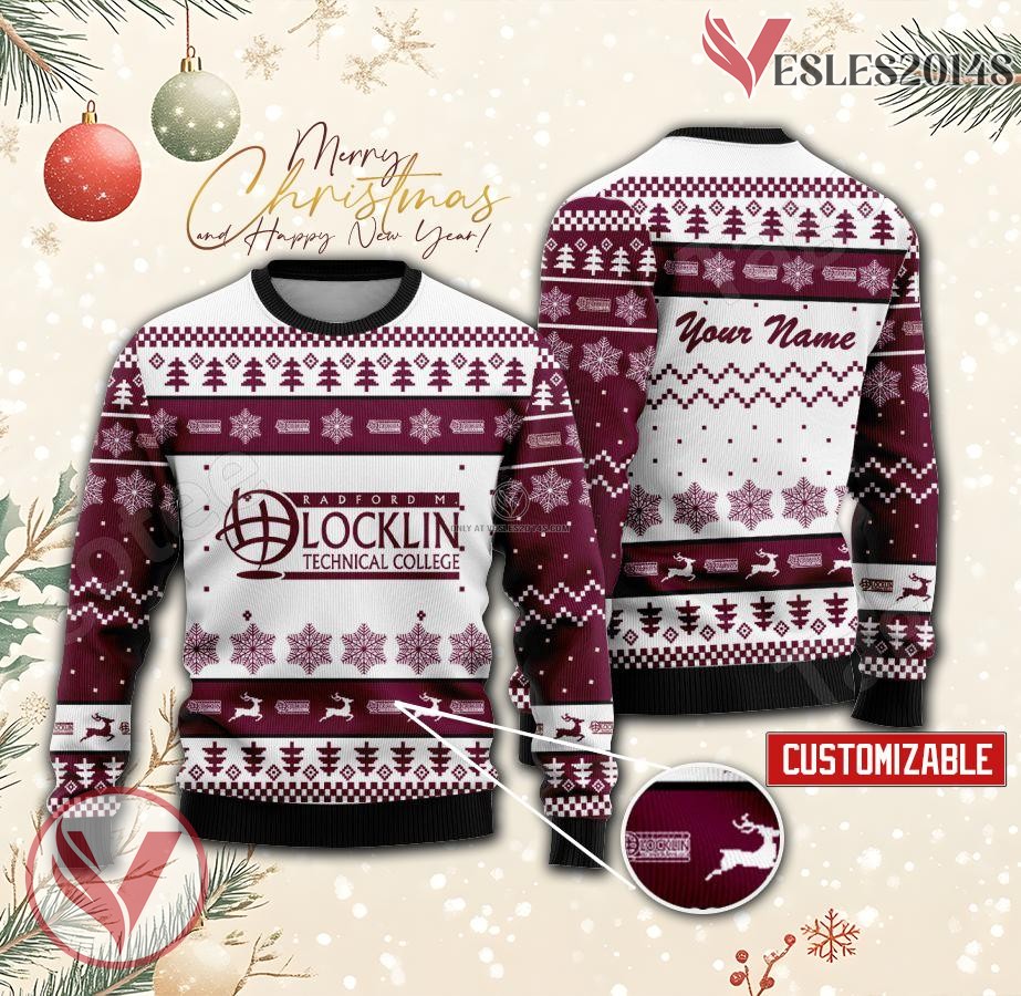 Radford M Locklin Technical College Custom Ugly Christmas Sweater, Unique Gift For Fans - Vesles2014s
