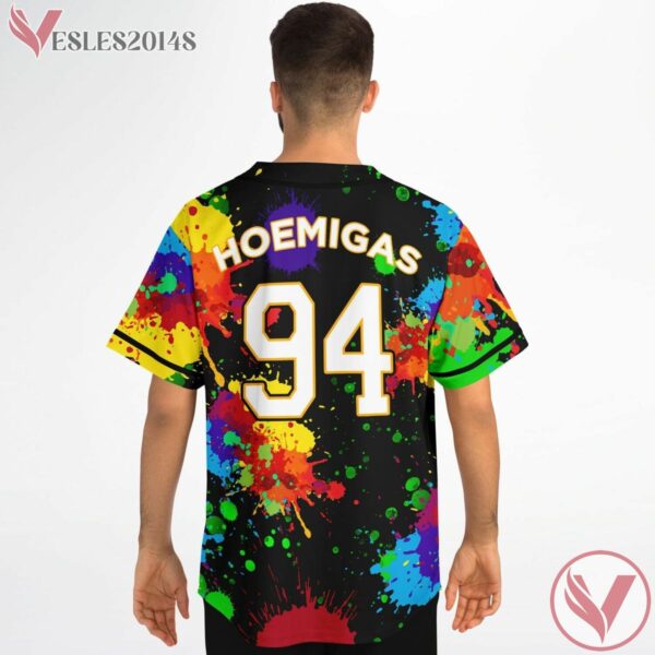 Raibow Paint Color Splashes Taylor Al Custom Jersey - Vesles2014s 3