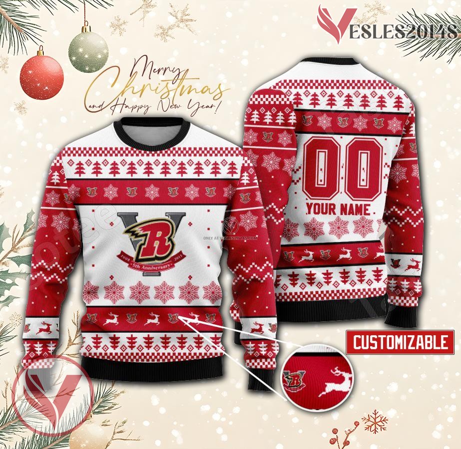 Rapid City Rush Hockey Custom Ugly Christmas Sweater, Unique Gift For Fans - Vesles2014s