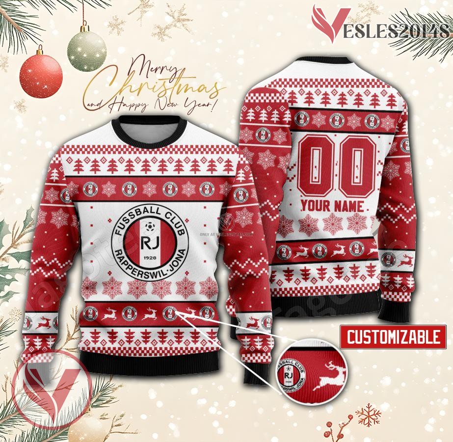 Rapperswil-Jona Custom Ugly Christmas Sweater, Unique Gift For Fans - Vesles2014s