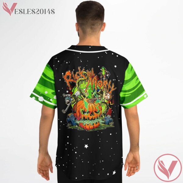 Rave Bonfire Rick And Morty in Halloween Baseball Jersey, Gifts For EDM Lovers - Vesles2014s 2
