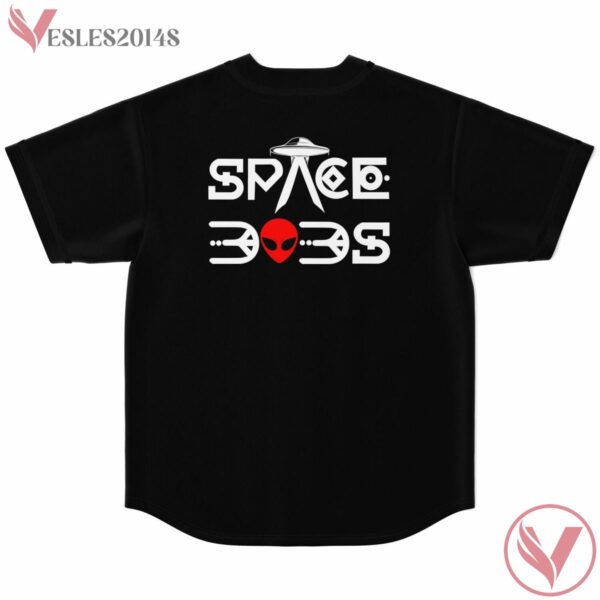 Red Black Grunge Scratches Abstract Space Alien Sean Custom Jersey - Vesles2014s 1