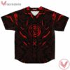 Red Cyberpunk Hud Baseball Jersey - Vesles2014s