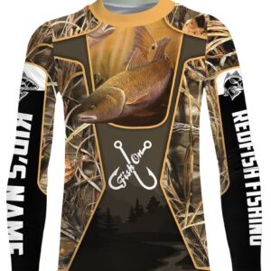 Redfish Customized Fish On Long Sleeve, Hoodie, Zip Up Hoodie - Uniform Custom Clothes, Unique Gifts For Employee - Vesles2014s 1