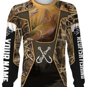 Redfish Customized Fish On Long Sleeve, Hoodie, Zip Up Hoodie - Uniform Custom Clothes, Unique Gifts For Employee - Vesles2014s