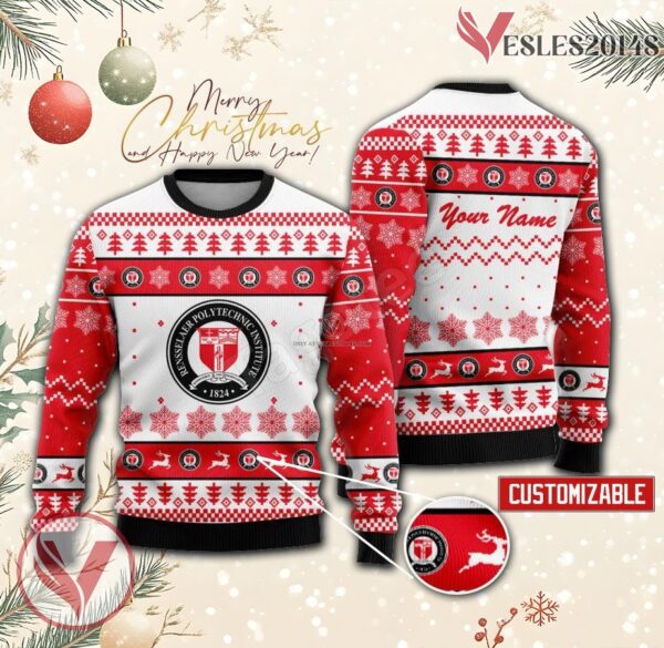 Rensselaer at Hartford Custom Ugly Christmas Sweater, Unique Gift For Fans - Vesles2014s