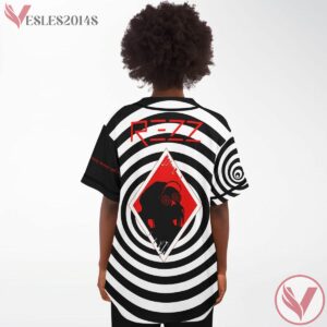 Rezz Abtract Black And White  Amber Custom Jersey - Vesles2014s 3