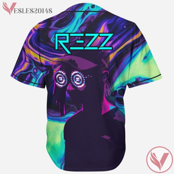 Rezz Trippy Liquid Acid Cool Design Rave Baseball Jersey For EDM Festivals, Gift Ideas For Ravers - Vesles2014s 1