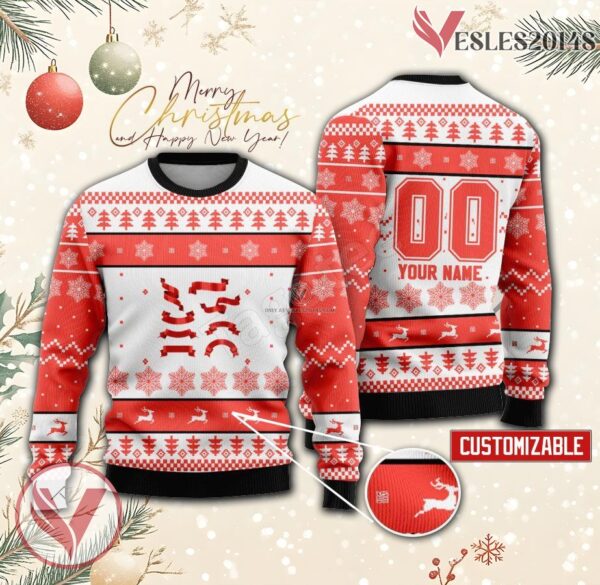 Ribbon Basketball Custom Ugly Christmas Sweater, Unique Gift For Fans - Vesles2014s