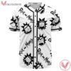 Rick & Morty Black And White Baseball Jersey, Rave Bonfire Collection 2024 - Vesles2014s