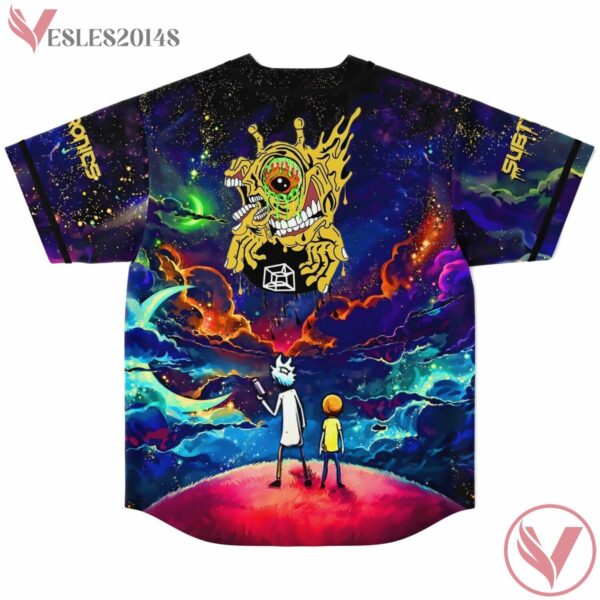 Rick and Morty Wubba Lubba Dub Dub Rave Bonfire Baseball Jersey, Gift Ideas For EDM Concert - Vesles2014s 1