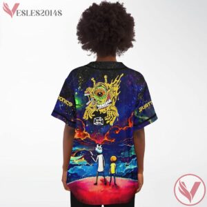 Rick and Morty Wubba Lubba Dub Dub Rave Bonfire Baseball Jersey, Gift Ideas For EDM Concert - Vesles2014s 2