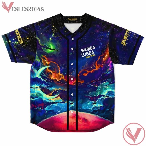 Rick and Morty Wubba Lubba Dub Dub Rave Bonfire Baseball Jersey, Gift Ideas For EDM Concert - Vesles2014s 3