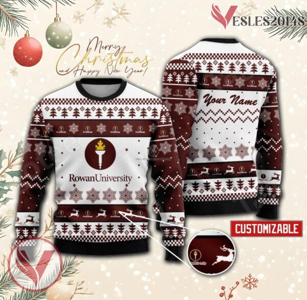 Rowan University Custom Ugly Christmas Sweater, Unique Gift For Fans - Vesles2014s