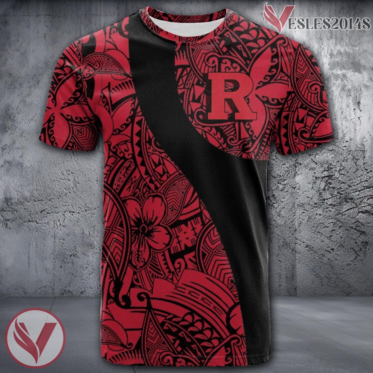 Rutgers Scarlet Knights NCAA Polynesian Pattern Shirt, Unique Gifts For Fans - Vesles2014s