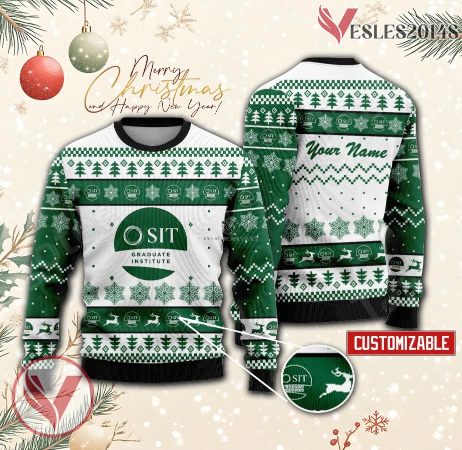 SIT Graduate Institute Custom Ugly Christmas Sweater, Unique Gift For Fans - Vesles2014s