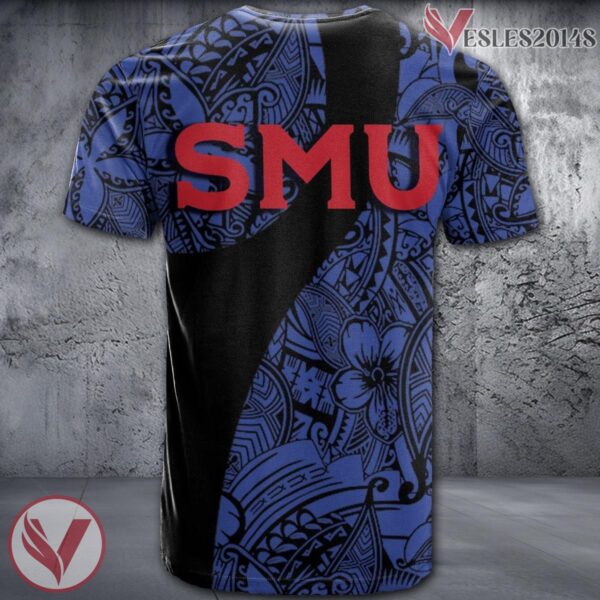 SMU Mustangs NCAA Polynesian Pattern Shirt, Unique Gifts For Fans - Vesles2014s 1