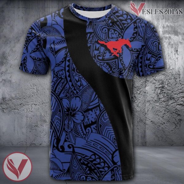 SMU Mustangs NCAA Polynesian Pattern Shirt, Unique Gifts For Fans - Vesles2014s