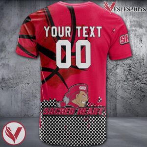 Sacred Heart Pioneers Basketball Grunge Pattern Unique Personalized T Shirts - Vesles2014S 1