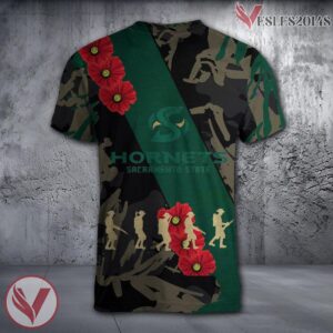 Sacred Heart Pioneers NCAA With Red Poppy Flower 3D Shirt, Unique Gift For Fans - Vesles2014S 1