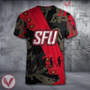 Saint Josephs Hawks NCAA With Red Poppy Flower 3D Shirt, Unique Gift For Fans - Vesles2014S 1