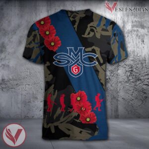 Saint Peters Peacocks NCAA With Red Poppy Flower 3D Shirt, Unique Gift For Fans - Vesles2014S 1