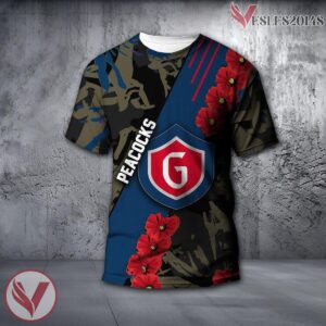 Saint Peters Peacocks NCAA With Red Poppy Flower 3D Shirt, Unique Gift For Fans - Vesles2014S