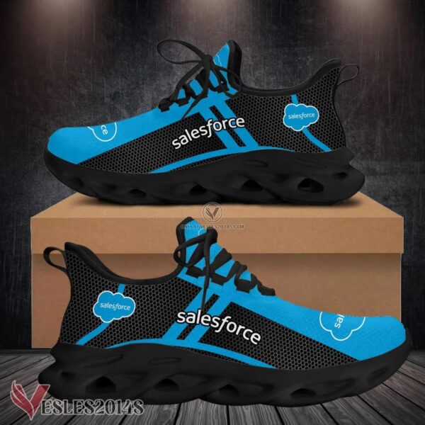 Salesforce Logo Custom Shoes, Best Running Shoes For Fans - Vesles2014S