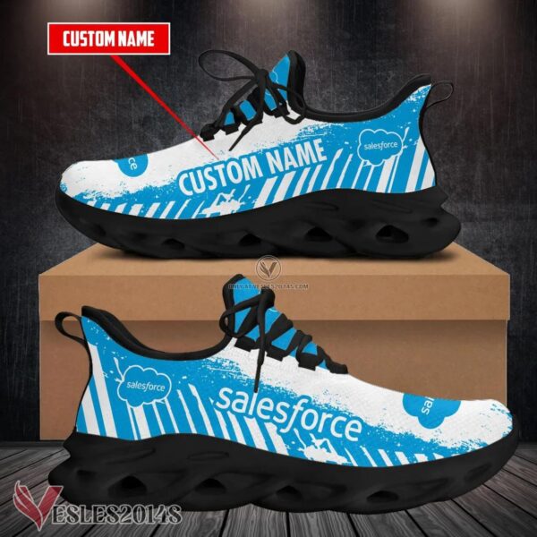 Salesforce Logo Custom Shoes Style 5, Best Running Shoes For Fans - Vesles2014S