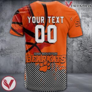 Sam Houston State Bearkats Basketball Grunge Pattern Unique Personalized T Shirts - Vesles2014S 1