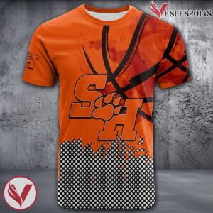 Sam Houston State Bearkats Basketball Grunge Pattern Unique Personalized T Shirts - Vesles2014S