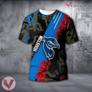 Sam Houston State Bearkats NCAA With Red Poppy Flower 3D Shirt, Unique Gift For Fans - Vesles2014S