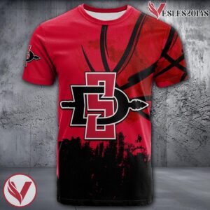 San Diego State Aztecs Basketball Grunge Pattern Unique Personalized T Shirts - Vesles2014S