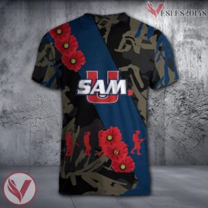 San Diego State Aztecs NCAA With Red Poppy Flower 3D Shirt, Unique Gift For Fans - Vesles2014S 1