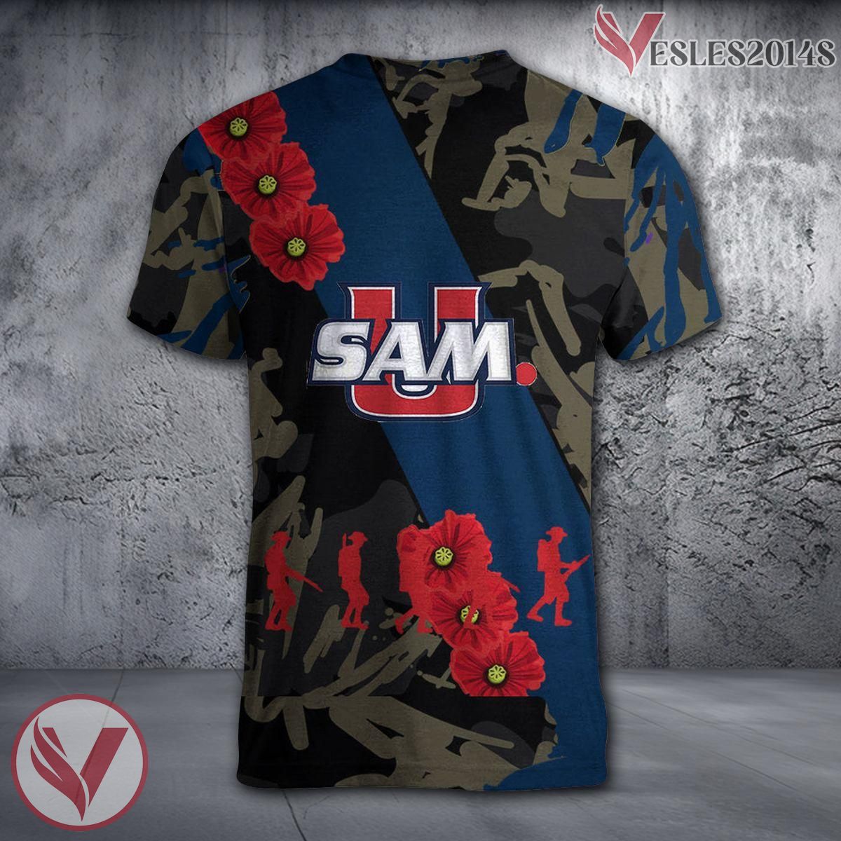 San Diego State Aztecs NCAA With Red Poppy Flower 3D Shirt, Unique Gift For Fans - Vesles2014S 1