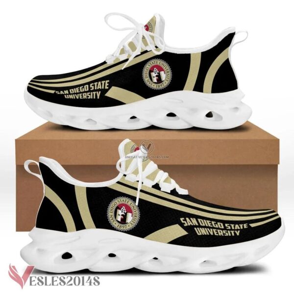 San Diego State University Logo Custom Shoes, Best Running Shoes For Fans - Vesles2014S 1
