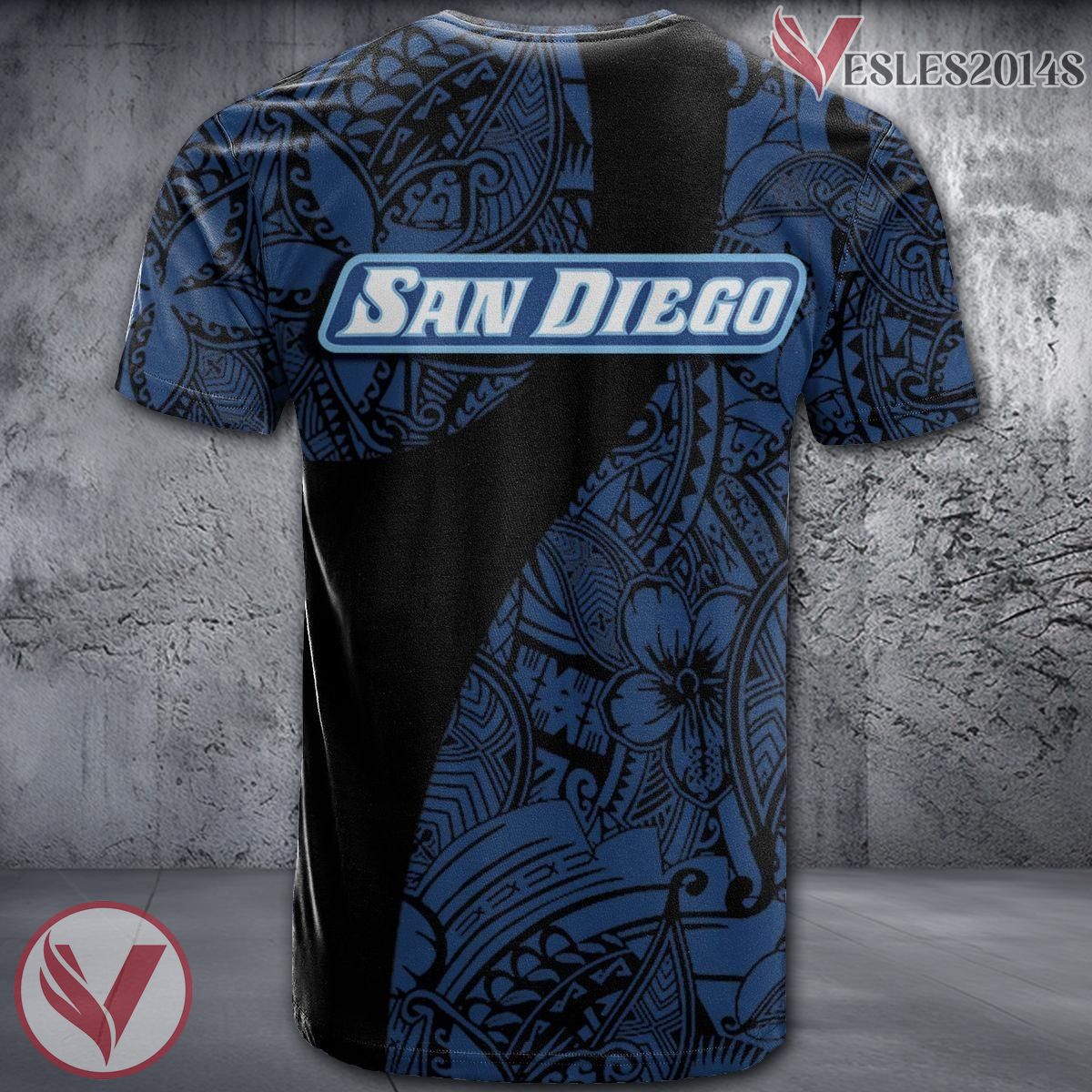 San Diego Toreros NCAA Polynesian Pattern Shirt, Unique Gifts For Fans - Vesles2014s 1