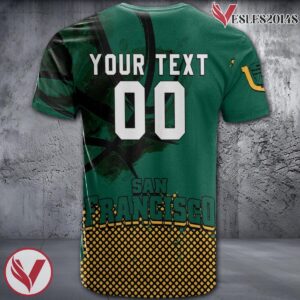 San Francisco Dons Basketball Grunge Pattern Unique Personalized T Shirts - Vesles2014S 1