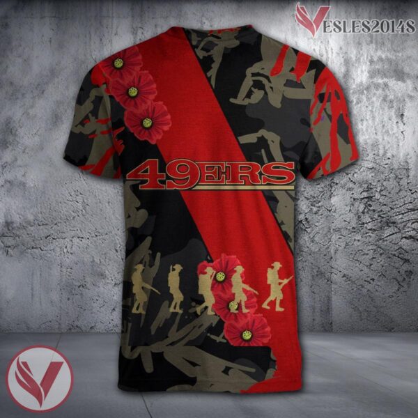 San Francisco Dons NCAA With Red Poppy Flower 3D Shirt, Unique Gift For Fans - Vesles2014S 1